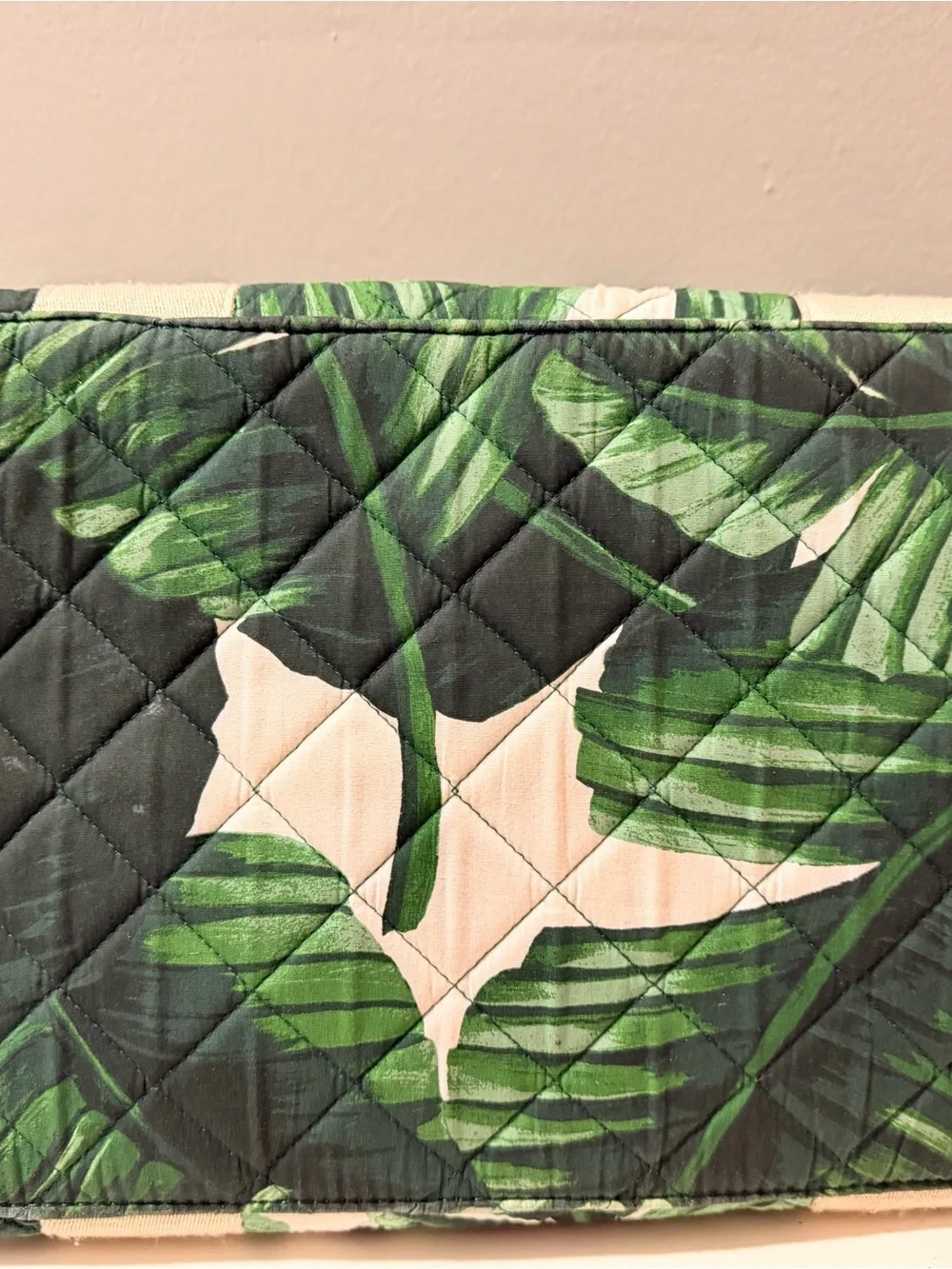 Green Tropical Quilted Tote